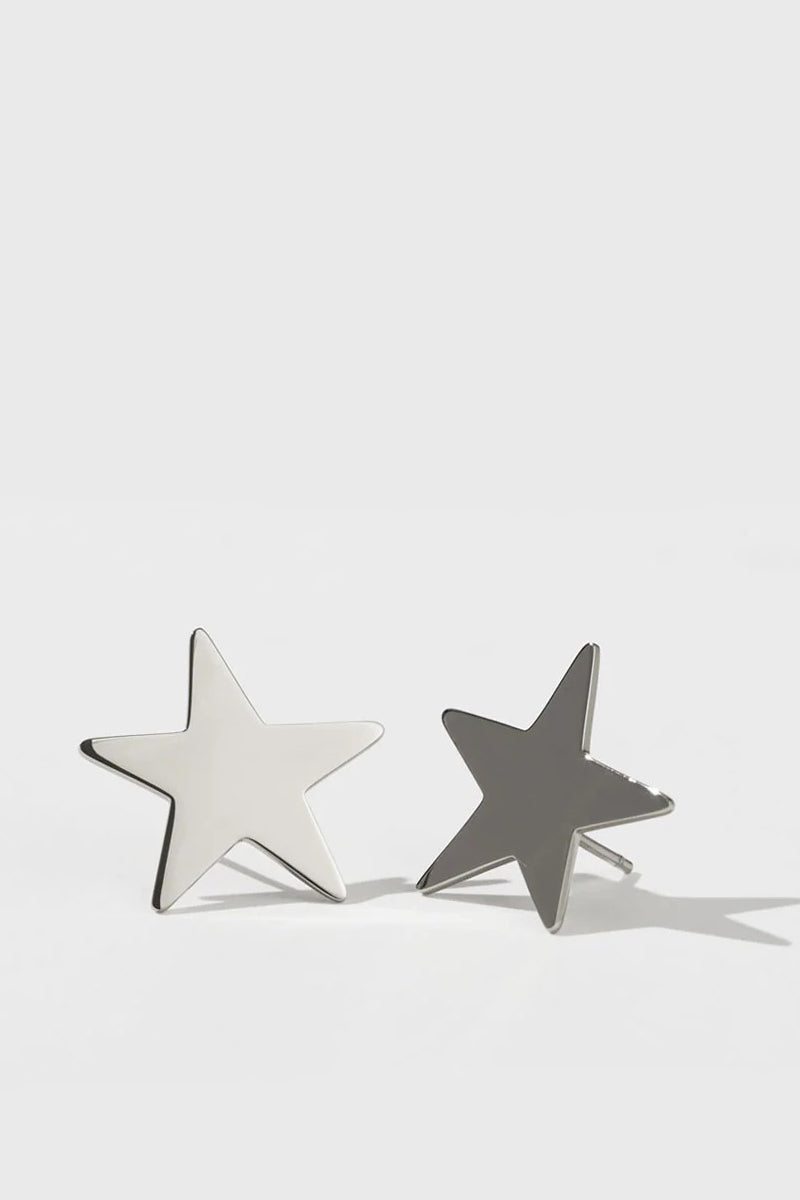Meadowlark - Star Earrings Medium, Sterling Silver
