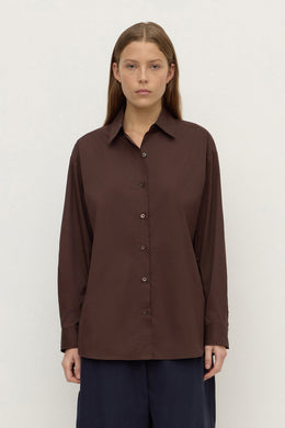 Assembly Label - Micha Poplin Shirt, Ganache