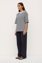 Assembly Label - Monte Stripe Tee, True Navy/White