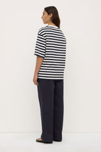Assembly Label - Monte Stripe Tee, True Navy/White