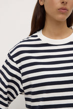 Assembly Label - Monte Stripe Tee, True Navy/White