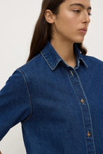 Assembly Label - Neera Denim Mini Shirt Dress, Heritage Blue