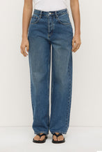 Assembly Label - Oversized High Rise Jean, Dark Indigo Fade