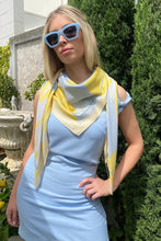 Dark Hampton - The Pannett Cashmere Modal Scarf, Yellow Blue