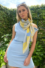 Dark Hampton - The Pannett Cashmere Modal Scarf, Yellow Blue