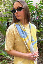Dark Hampton - The Pannett Cashmere Modal Scarf, Yellow Blue