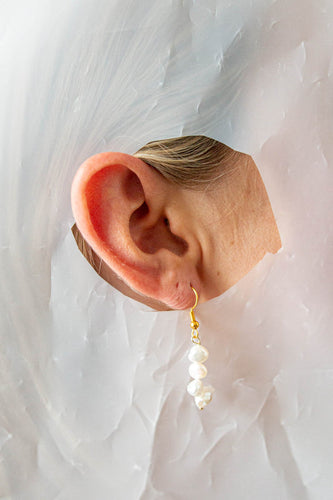 Crushes - Popcorn Pearl Earrings, Medium