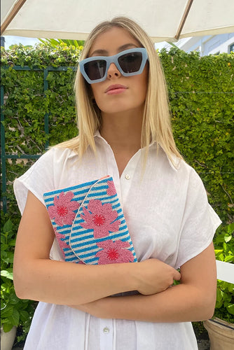 Dark Hampton - Petite Fleur Beaded Bag