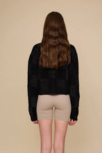 Phàrlain - Squares Cardi, Black Sparkle