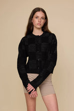 Phàrlain - Squares Cardi, Black Sparkle