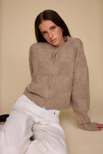 Phàrlain - Squares Cardi, Latte Sparkle