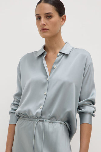 Assembly Label - Pippa Silk Shirt, Cloud
