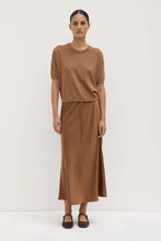 Assembly Label -  Vanya Cotton Cashmere Knit Tee, Bronze