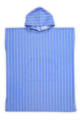 Dark Hampton - East Hampton Hooded Towel, Blue Stripe