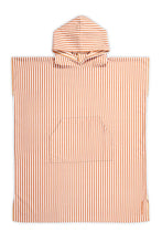 Dark Hampton - Montauk Hooded Towel, Tan Stripe