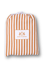 Dark Hampton - Montauk Hooded Towel, Tan Stripe