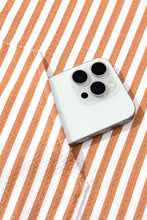 Dark Hampton - Montauk Hooded Towel, Tan Stripe