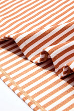 Dark Hampton - Montauk Hooded Towel, Tan Stripe