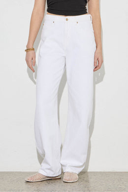 Rollas - Arc Barrel Jean, White Gold