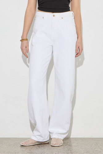 Rollas - Arc Barrel Jean, White Gold