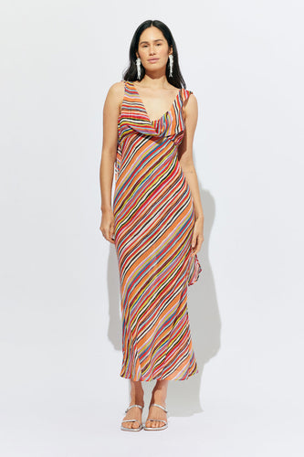 Ruby - Riley Sash Dress, Liquorice Stripe