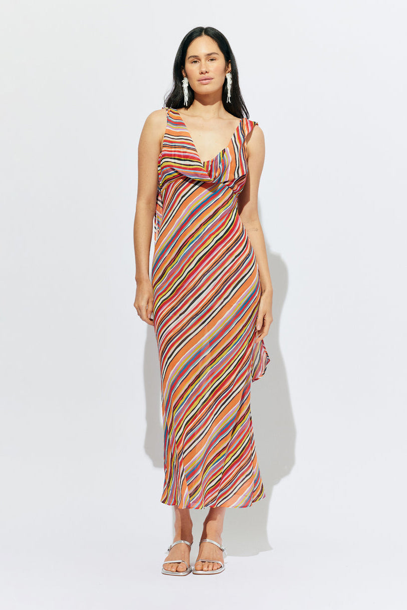 Ruby - Riley Sash Dress, Liquorice Stripe