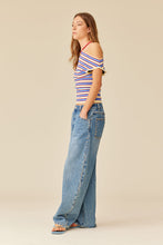 Ruby - Emma Knit Top, Butter Merlot Stripe