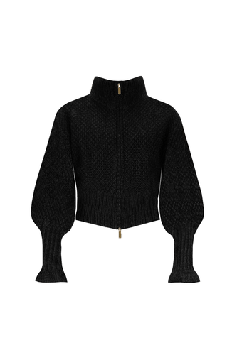 Ruby - Matilda Zip Cardigan, Black