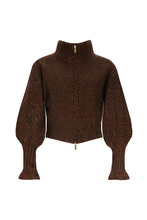 Ruby - Matilda Zip Cardigan, Cocoa