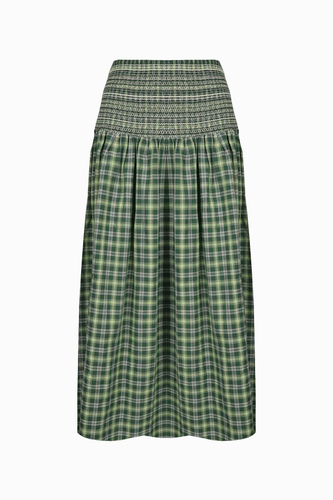 Ruby - Anastasia Skirt, Green Tartan