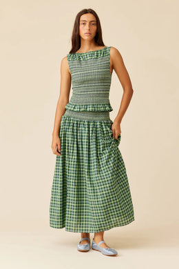 Ruby - Anastasia Skirt, Green Tartan