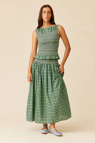 Ruby - Anastasia Skirt, Green Tartan