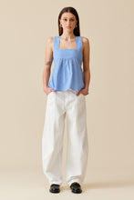 Ruby - Margie Tie Back Top, Cobalt Gingham