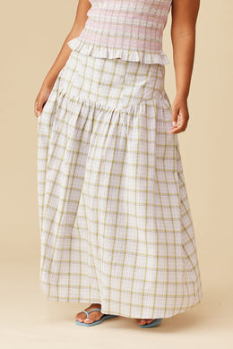 Ruby - Trulli Skirt, Hydrangea Tartan
