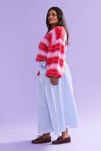 Ruby - Josie Sweater, Pink and Red Stripe