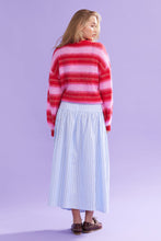 Ruby - Josie Sweater, Pink and Red Stripe