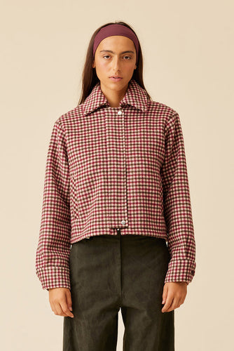 Ruby - Monty Jacket, Berry Vanilla Check