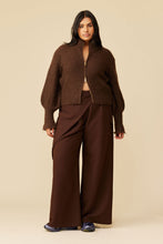 Ruby - Matilda Zip Cardigan, Cocoa