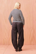 Ruby - Esme Long Sleeve Top, Blue Navy Cream Stripe