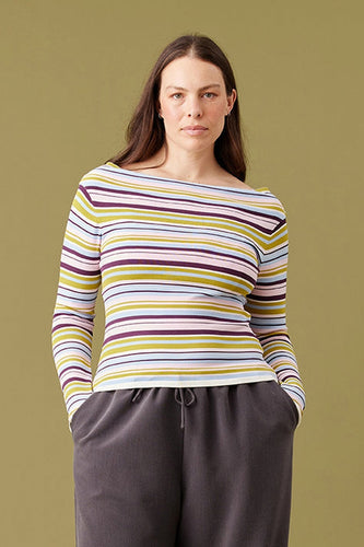 Ruby - Emma Knit Longsleeve, Blueberry Pancake