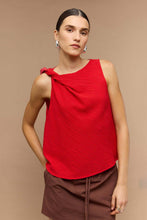 Staple The Label - Amira Twist Top, Coral Red