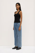 Assembly Label - Robyn Scoop Neck Rib Tank, Black