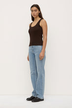 Assembly Label - Robyn Scoop Neck Rib Tank, Ganache
