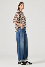 Rollas - Off Duty Tee, Cocoa Stripe