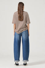 Rollas - Off Duty Tee, Cocoa Stripe
