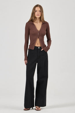 Rollas - Relaxed Sailor Long Jean, Noir