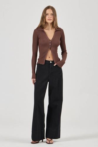 Rollas - Relaxed Sailor Long Jean, Noir