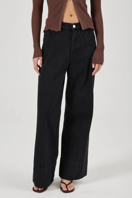 Rollas - Relaxed Sailor Long Jean, Noir