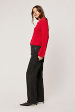 Rollas - Cass Knit LS Top, Crimson Red