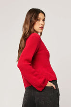 Rollas - Cass Knit LS Top, Crimson Red